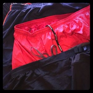 Lot of Three Running Shorts - Nike and UA